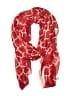 Tickled Pink 100% Polyester Animal Print Red Scarf One size - photo 1
