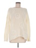 Peace Love World 100% Cotton Graphic Ivory Pullover Sweater Size M - photo 1