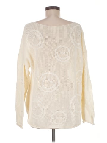 Peace Love World Pullover Sweater (view 2)