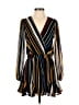 Trixxi Stripes Black Burgundy Romper Size M - photo 1