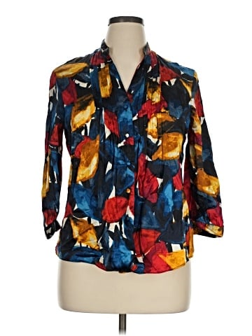 Alfani 3/4 Sleeve Silk Top (view 1)