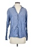 Grayson 100% Linen Blue Long Sleeve Button-Down Shirt Size Sm (2) - photo 1