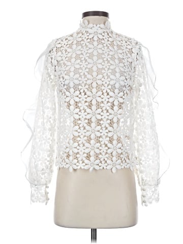Self-Portrait Long Sleeve Blouse (view 1)