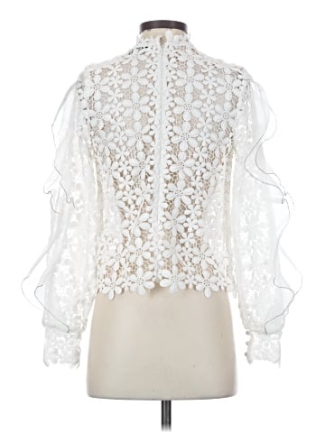 Self-Portrait Long Sleeve Blouse (view 2)