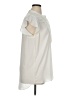 metaphor 100% Polyester Ivory Short Sleeve Blouse Size XL - photo 4