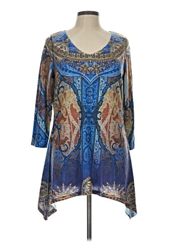 One World 3/4 Sleeve Blouse (view 1)