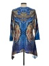 One World Blue 3/4 Sleeve Blouse Size L - photo 2