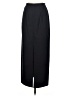 Faconnable 100% Cotton Solid Blue Black Formal Skirt Size 2 - photo 2