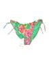 Sanctuary Floral Green Swimsuit Bottoms Size XL - photo 1