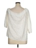 Sugar Lips Ivory 3/4 Sleeve Blouse Size 0X - photo 2