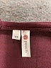 Peach Solid Burgundy Casual Dress Size XS - photo 7