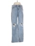 Hollister 100% Cotton Hearts Blue Jeans Size 00R - photo 1