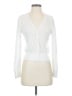 DKNY 100% Cotton White Cardigan Size P (petite) - photo 1