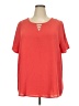 Naif Orange Short Sleeve Top Size 3X - photo 1