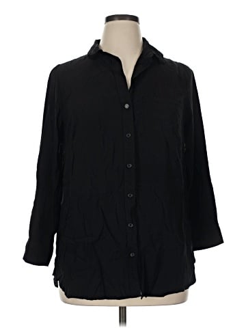 Velvet Heart 3/4 Sleeve Button-Down Shirt (view 1)