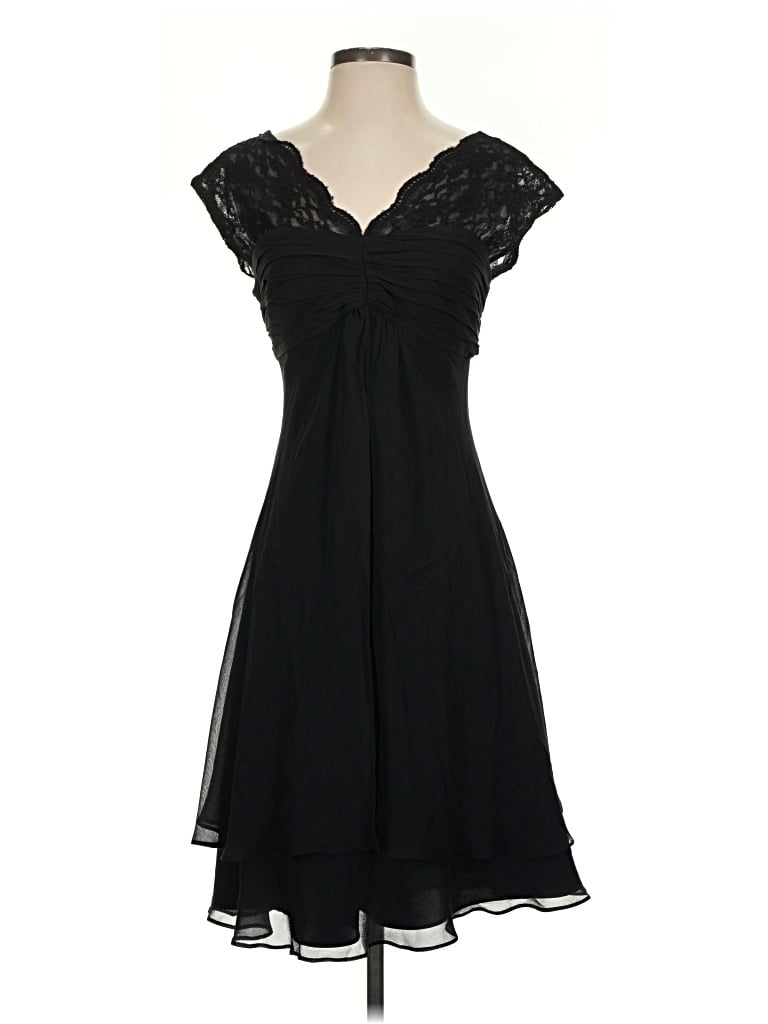 Pre-owned Donna Ricco Cocktail Dress In Black