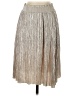 Topshop Metallic Silver Casual Skirt Size 4 - photo 1