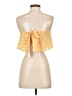 Lovers + Friends Checkered-gingham Yellow Sleeveless Blouse Size XS - photo 2