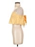 Lovers + Friends Checkered-gingham Yellow Sleeveless Blouse Size XS - photo 5