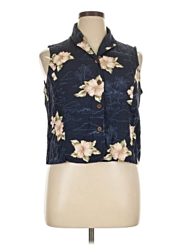 Caribbean Joe Sleeveless Button-Down Shirt (view 1)