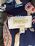 Laundry by Shelli Segal 100% Polyester Paisley Blue Sleeveless Blouse Size M - photo 7