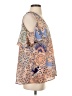 DR2 100% Polyester Tan Short Sleeve Blouse Size S - photo 4