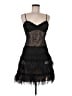 BCBGMAXAZRIA 100% Polyester Black Cocktail Dress Size 6 - photo 1