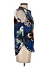 DKNY Floral Blue Short Sleeve Blouse Size XS - photo 4