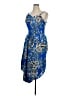 MSK 100% Rayon Paisley Blue Cocktail Dress Size XL - photo 1