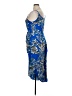 MSK 100% Rayon Paisley Blue Cocktail Dress Size XL - photo 5