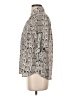 Express 100% Polyester Animal Print Gray 3/4 Sleeve Blouse Size XS - photo 5