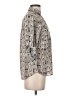 Express 100% Polyester Animal Print Gray 3/4 Sleeve Blouse Size XS - photo 4