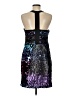 Venus 100% Polyester Graphic Purple Cocktail Dress Size M - photo 2