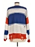 Fate Color Block Blue Pullover Sweater Size M - photo 2