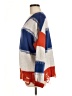 Fate Color Block Blue Pullover Sweater Size M - photo 5