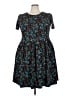 Lularoe Floral Teal Casual Dress Size 24 - 26 - photo 1