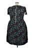 Lularoe Floral Teal Casual Dress Size 24 - 26 - photo 2