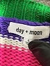 Day + Moon 100% Acrylic Color Block Purple Pullover Sweater Size L - photo 7