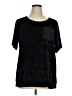 Evri Black Short Sleeve Top Size 1X - photo 1