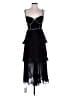 Self-Portrait 100% Polyester Black Cocktail Dress Size 4 - photo 1