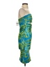 Forever 21 Tropical Green Blue Cocktail Dress Size S - photo 4