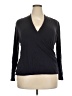 Lands' End Black Long Sleeve Blouse Size 18 - photo 1