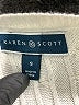 Karen Scott 100% Cotton Color Block Gray Pullover Sweater Size S - photo 7