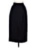 Rodier 100% Silk Solid Black Silk Skirt Size 6 - photo 2