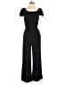 Charles Henry Solid Black Jumpsuit Size S - photo 1