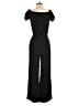 Charles Henry Solid Black Jumpsuit Size S - photo 2
