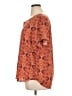 DR2 100% Polyester Paisley Orange Short Sleeve Blouse Size XL - photo 5