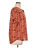 DR2 100% Polyester Paisley Orange Short Sleeve Blouse Size XL - photo 4