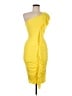 Cache Yellow Cocktail Dress Size 6 - photo 1