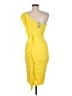 Cache Yellow Cocktail Dress Size 6 - photo 2